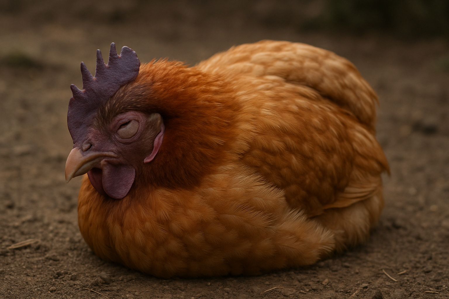 sick chicken photo